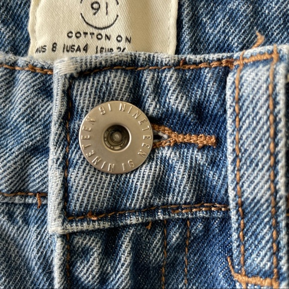 Rugrats Custom Denim Mom Jeans Size 4 - Picture 4 of 14